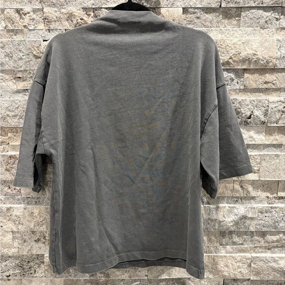 Zara Charcoal Short Sleeve Tee size M - Picture 2 of 4